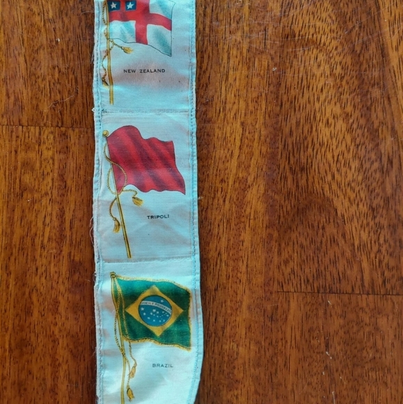 Cigarette Silks Tobacco Silks Vtg Flags Sewn Together Lot Of 15 tobacciana - Picture 3 of 8